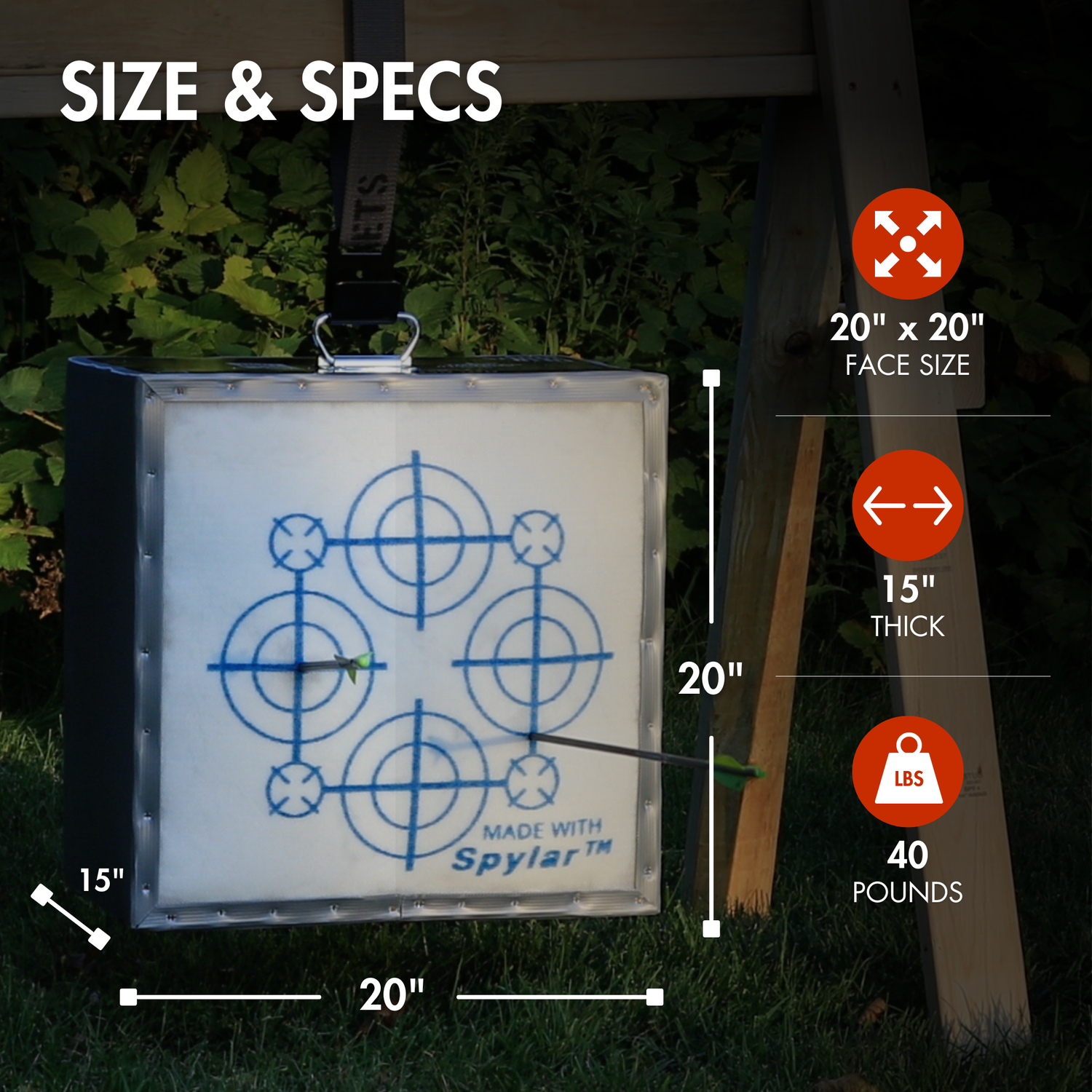 SpyderWeb 20XL No Speed Limit Crossbow & Archery Target