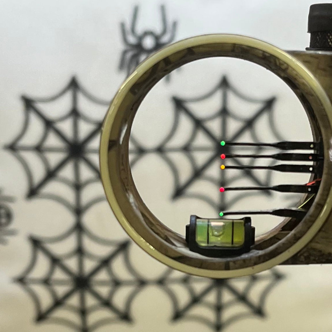 Archery Target with Sights Dialed