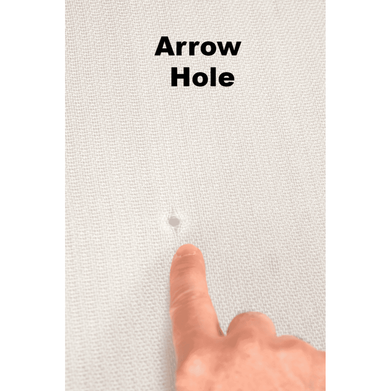 Woven Spylar Target Facing after Arrow Removed