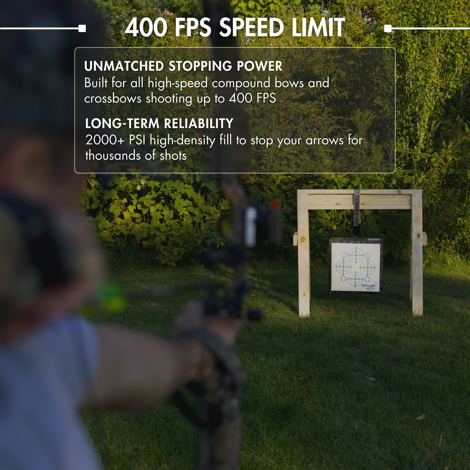 ST 18 Archery & Crossbow Target-400 FPS-Self-Healing Spylar™ Easy Arrow Pull