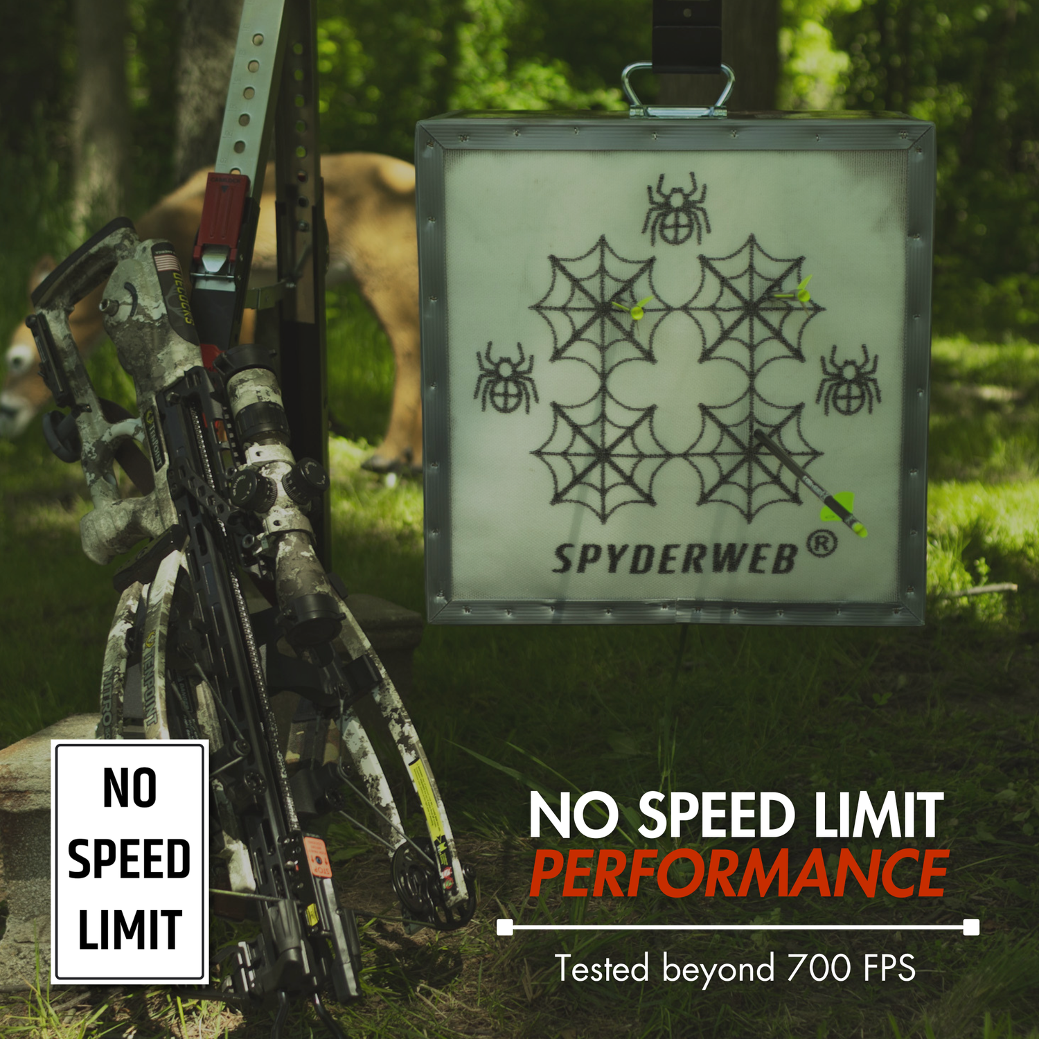 SpyderWeb 18XL No Speed Limit Crossbow Target | 500+ FPS