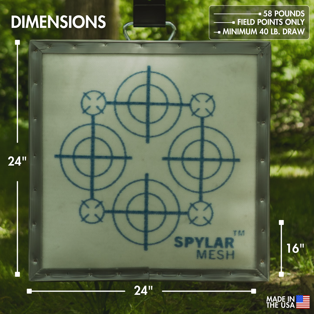 SpyderWeb 24XL Archery or Crossbow Target-No Speed Limit, Self-Healing ...