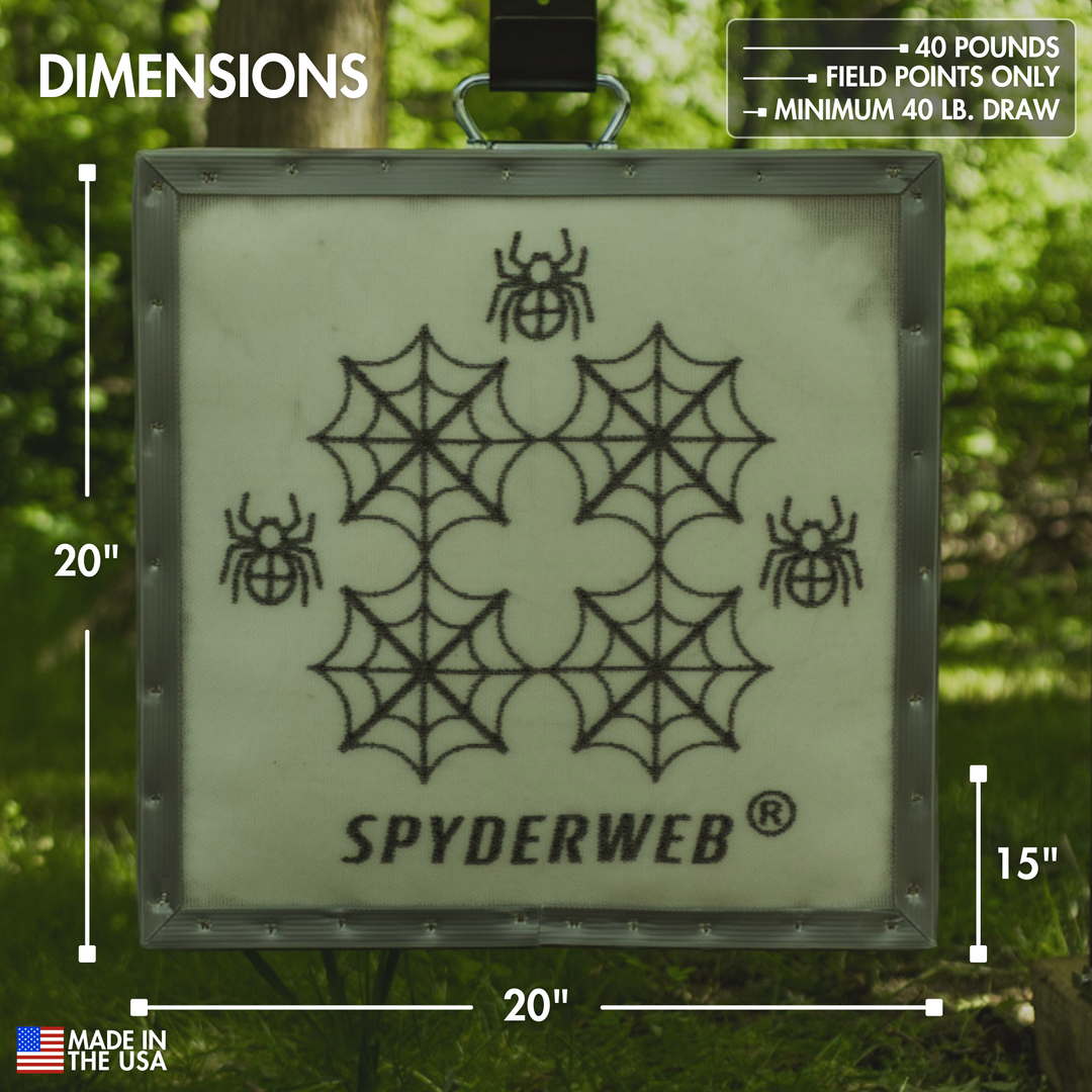 SpyderWeb 20XL Archery or Crossbow Target-No Speed Limit, Self-Healing ...