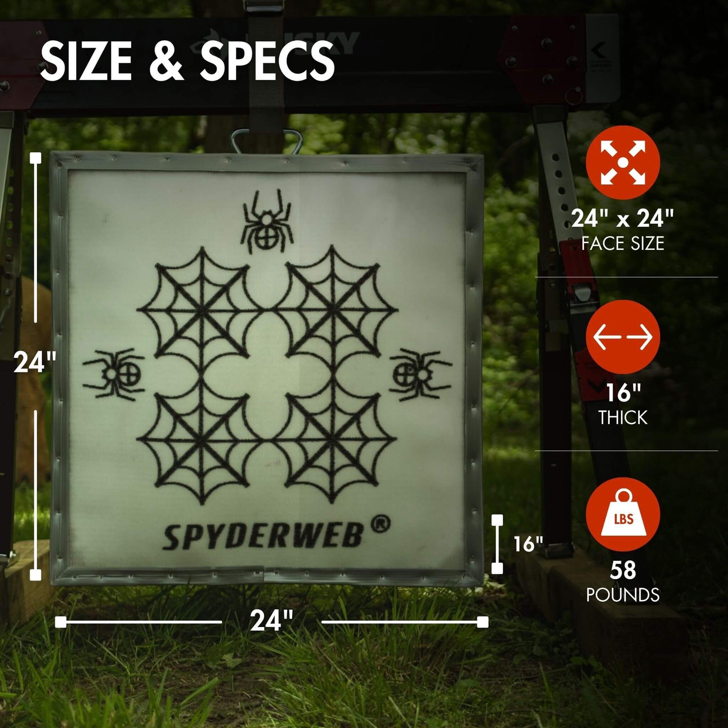 SpyderWeb 24XL No Speed Limit Crossbow & Archery Target